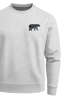 Sweatshirt Herren Print Aufdruck Bär Polygon Design Wander Outdoor Rundhals-Pullover Fashion Streetwear Neverless®preview