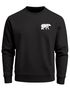 Sweatshirt Herren Print Aufdruck Bär Polygon Design Wander Outdoor Rundhals-Pullover Fashion Streetwear Neverless®preview