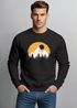 Sweatshirt Herren Print Aufdruck Outdoor Natural Badge Logo Wandern Fashion Rundhals Pullover Neverless®preview