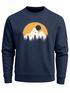 Sweatshirt Herren Print Aufdruck Outdoor Natural Badge Logo Wandern Fashion Rundhals Pullover Neverless®preview