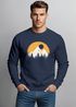 Sweatshirt Herren Print Aufdruck Outdoor Natural Badge Logo Wandern Fashion Rundhals Pullover Neverless®preview