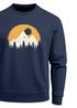 Sweatshirt Herren Print Aufdruck Outdoor Natural Badge Logo Wandern Fashion Rundhals Pullover Neverless®preview
