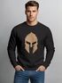 Sweatshirt Herren Print Sparta-Helm Spartaner Gladiator Krieger Warrior Rundhals-Pullover Bedruckt Fashion Streetwear Neverless®preview