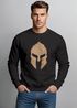 Sweatshirt Herren Print Sparta-Helm Spartaner Gladiator Krieger Warrior Rundhals-Pullover Bedruckt Fashion Streetwear Neverless®preview