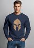Sweatshirt Herren Print Sparta-Helm Spartaner Gladiator Krieger Warrior Rundhals-Pullover Bedruckt Fashion Streetwear Neverless®preview