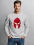Sweatshirt Herren Print Sparta-Helm Spartaner Gladiator Krieger Warrior Rundhals-Pullover Bedruckt Fashion Streetwear Neverless®preview