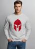 Sweatshirt Herren Print Sparta-Helm Spartaner Gladiator Krieger Warrior Rundhals-Pullover Bedruckt Fashion Streetwear Neverless®preview