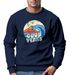 Sweatshirt Herren Print Vintage Grafik Welle Sonne Surfen Rundhals-Pullover Fashion Streetwear Neverless®preview