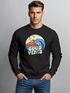 Sweatshirt Herren Print Vintage Grafik Welle Sonne Surfen Rundhals-Pullover Fashion Streetwear Neverless®preview