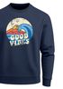 Sweatshirt Herren Print Vintage Grafik Welle Sonne Surfen Rundhals-Pullover Fashion Streetwear Neverless®preview
