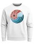 Sweatshirt Herren Print Welle Sonne Retro Vintage Oldschool Rundhals-Pullover Fashion Streetwear Neverless®preview
