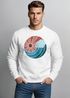 Sweatshirt Herren Print Welle Sonne Retro Vintage Oldschool Rundhals-Pullover Fashion Streetwear Neverless®preview