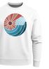 Sweatshirt Herren Print Welle Sonne Retro Vintage Oldschool Rundhals-Pullover Fashion Streetwear Neverless®preview