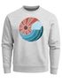 Sweatshirt Herren Print Welle Sonne Retro Vintage Oldschool Rundhals-Pullover Fashion Streetwear Neverless®preview