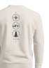 Sweatshirt Herren Pullover Backprint Vertikale Symbole | Kompass | Berge | Baum Outdoor Fashion Streetwear Neverless®preview