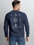 Sweatshirt Herren Pullover mit Backprint Astronomie Sonne-Mond Design Fashion Spiritual Streetwear Neverless®preview