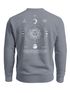 Sweatshirt Herren Pullover mit Backprint Astronomie Sonne-Mond Design Fashion Spiritual Streetwear Neverless®preview