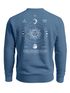 Sweatshirt Herren Pullover mit Backprint Astronomie Sonne-Mond Design Fashion Spiritual Streetwear Neverless®preview