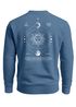 Sweatshirt Herren Pullover mit Backprint Astronomie Sonne-Mond Design Fashion Spiritual Streetwear Neverless®preview