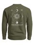 Sweatshirt Herren Pullover mit Backprint Astronomie Sonne-Mond Design Fashion Spiritual Streetwear Neverless®preview
