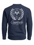 Sweatshirt Herren Pullover mit Backprint Courtside Tennis Club Rückendruck Fashion Streetwear Neverless®preview