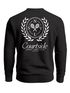 Sweatshirt Herren Pullover mit Backprint Courtside Tennis Club Rückendruck Fashion Streetwear Neverless®preview