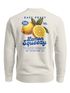 Sweatshirt Herren Pullover mit Backprint Easy Peasy Lemon Squeezy Print Pulli Fashion Streetwear Retro Fruit Style Neverless®preview