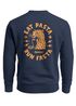 Sweatshirt Herren Pullover mit Backprint Eat Pasta Run Fasta Food Spaghetti Grafik Leopard Retro Streetwear Fashion Neverless®preview