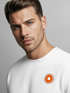 Sweatshirt Herren Pullover mit Backprint Freed by Nature Sonnenmotiv mit Retro-Schriftzug Outdoor Streetwear Fashion Neverless®preview