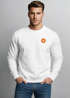 Sweatshirt Herren Pullover mit Backprint Freed by Nature Sonnenmotiv mit Retro-Schriftzug Outdoor Streetwear Fashion Neverless®preview