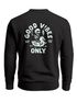 Sweatshirt Herren Pullover mit Backprint Good Vibes Only Skelett Spruch Fun Style Fashion Streetwear Neverless®preview