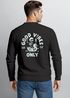Sweatshirt Herren Pullover mit Backprint Good Vibes Only Skelett Spruch Fun Style Fashion Streetwear Neverless®preview