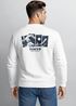 Sweatshirt Herren Pullover mit Backprint Japan Design mit Welle Asian Streetwear Fashion Streetwear Graphic Print Neverless®preview