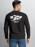 Sweatshirt Herren Pullover mit Backprint Japan Design mit Welle Asian Streetwear Fashion Streetwear Graphic Print Neverless®preview
