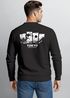Sweatshirt Herren Pullover mit Backprint Japan Design mit Welle Asian Streetwear Fashion Streetwear Graphic Print Neverless®preview
