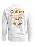 Sweatshirt Herren Pullover mit Backprint Kaffee & Croissant Design Fashion Streetwear Retro Print Neverless®preview