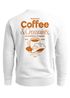 Sweatshirt Herren Pullover mit Backprint Kaffee & Croissant Design Fashion Streetwear Retro Print Neverless®preview