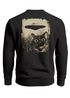 Sweatshirt Herren Pullover mit Backprint Katze und UFO Design Retro Fun Design Fashion Streetwear Neverless®preview