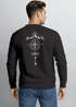 Sweatshirt Herren Pullover mit Backprint Kompass Outdoor Symbolik Grafik Print Fashion Streetwear Neverless®preview