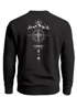 Sweatshirt Herren Pullover mit Backprint Kompass Outdoor Symbolik Grafik Print Fashion Streetwear Neverless®preview