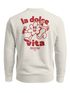 Sweatshirt Herren Pullover mit Backprint La Dolce Vita Design Italian Fun Fashion Streetwear Neverless®preview