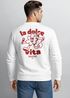 Sweatshirt Herren Pullover mit Backprint La Dolce Vita Design Italian Fun Fashion Streetwear Neverless®preview