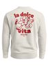 Sweatshirt Herren Pullover mit Backprint La Dolce Vita Design Italian Fun Fashion Streetwear Neverless®preview
