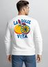 Sweatshirt Herren Pullover mit Backprint La Dolce Vita Statement Pullover mit Zitrus Print Summer Vibes Fashion Streetwear Neverless®preview