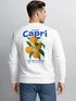 Sweatshirt Herren Pullover mit Backprint mit Orangen Design Italian Summer Streetwear Fashion Streetwear Neverless®preview