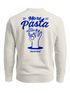 Sweatshirt Herren Pullover mit Backprint More Pasta Less Disaster Nudel Design Retro Fashion Streetwear Neverless®preview
