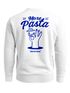 Sweatshirt Herren Pullover mit Backprint More Pasta Less Disaster Nudel Design Retro Fashion Streetwear Neverless®preview