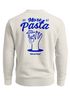 Sweatshirt Herren Pullover mit Backprint More Pasta Less Disaster Nudel Design Retro Fashion Streetwear Neverless®preview