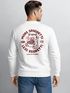 Sweatshirt Herren Pullover mit Backprint More Spaghetti Less Regretti Spruch Food Katze Funny Streetwear Neverless®preview