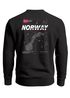 Sweatshirt Herren Pullover mit Backprint Norway Explorer Norwegenkarte Scandinavian Outdoor Style Fashion Streetwear Neverless®preview